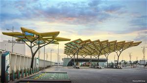 由 Aedas 设计的 2021 迪拜世界博览会 ENOC 加油站项目一举斩获 2021MEED 三项大 奖！