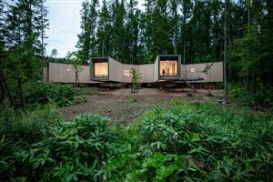 北海道森林小屋，延伸的“触角”